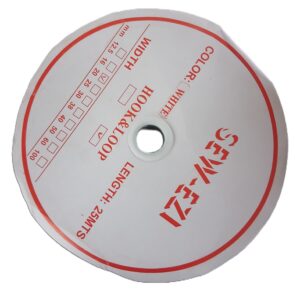 Spool of velcro viewed from top